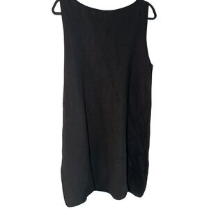 COS Black Wool Sheath Dress Sz M | Minimalist Designer Round Neck